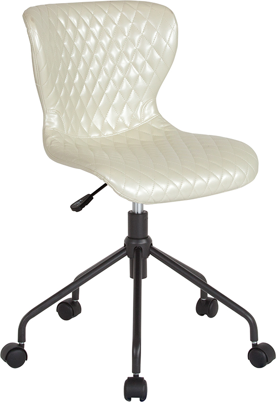 Lf-9-07-ivr-gg Somerset Home & Office Upholstered Task Chair - Ivory Vinyl, 31.25 - 33.5 X 25 X 25 In.