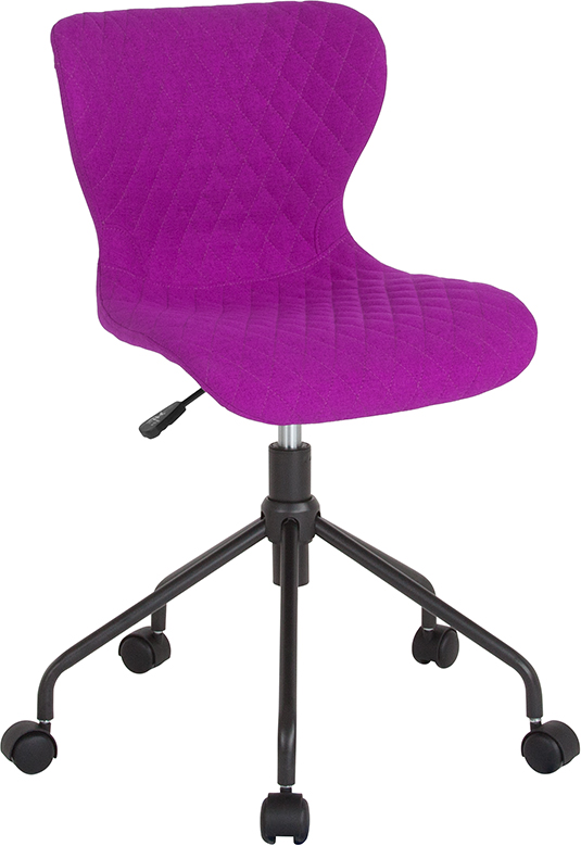 Lf-9-07-pur-f-gg Somerset Home & Office Upholstered Task Chair - Purple, 31.25 - 33.5 X 25 X 25 In.
