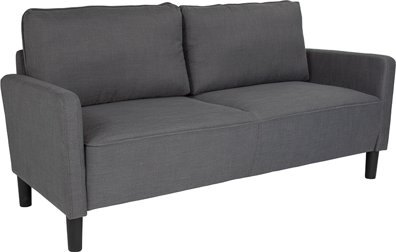 Sl-sf918-3-dgy-f-gg Washington Park Upholstered Sofa - Dark Gray, 35 X 71.5 X 30.5 In.