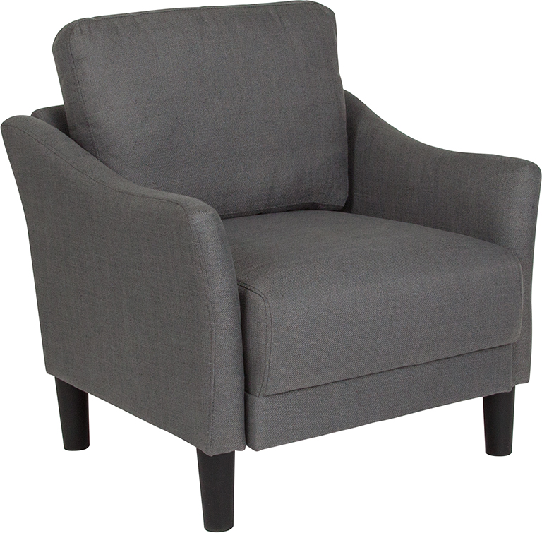 Sl-sf915-1-dgy-f-gg Asti Upholstered Chair - Dark Gray, 35 X 32.5 X 30.5 In.