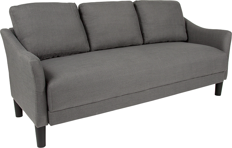 Sl-sf915-3-dgy-f-gg Asti Upholstered Sofa In Dark Gray Fabric