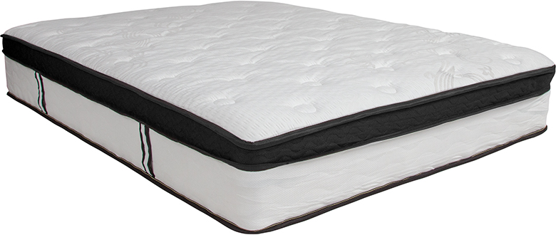 Cl-bt33pm-r12m-f-gg Capri Comfortable Sleep 12 In. Memory Foam & Pocket Spring Mattress, Full In A Box