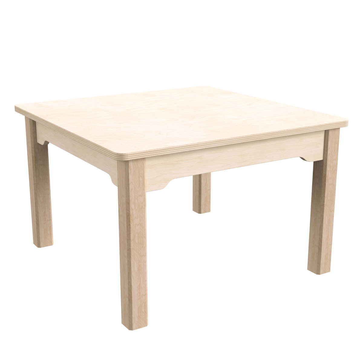 Picture of Flash Furniture MK-ME088007-GG 23.5 x 14.5 in. Bright Beginnings Commercial Grade Wooden Square Preschool Classroom Activity Table, Beech