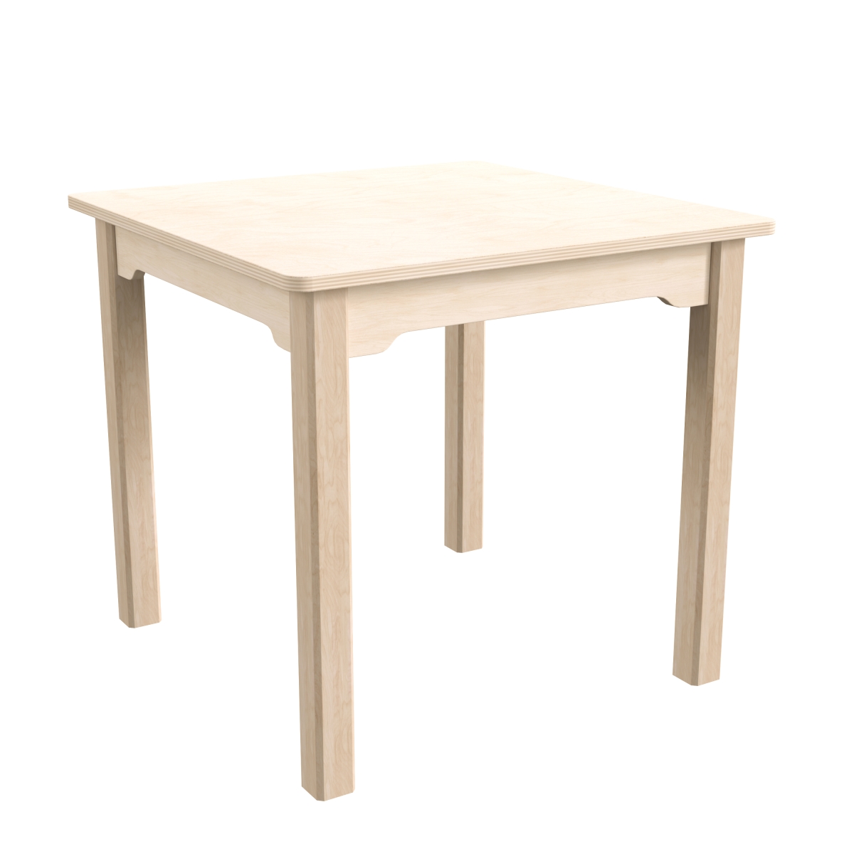 Picture of Flash Furniture MK-ME088009-GG 23.5 x 21.25 in. Bright Beginnings Commercial Grade Wooden Square Preschool Classroom Activity Table, Beech