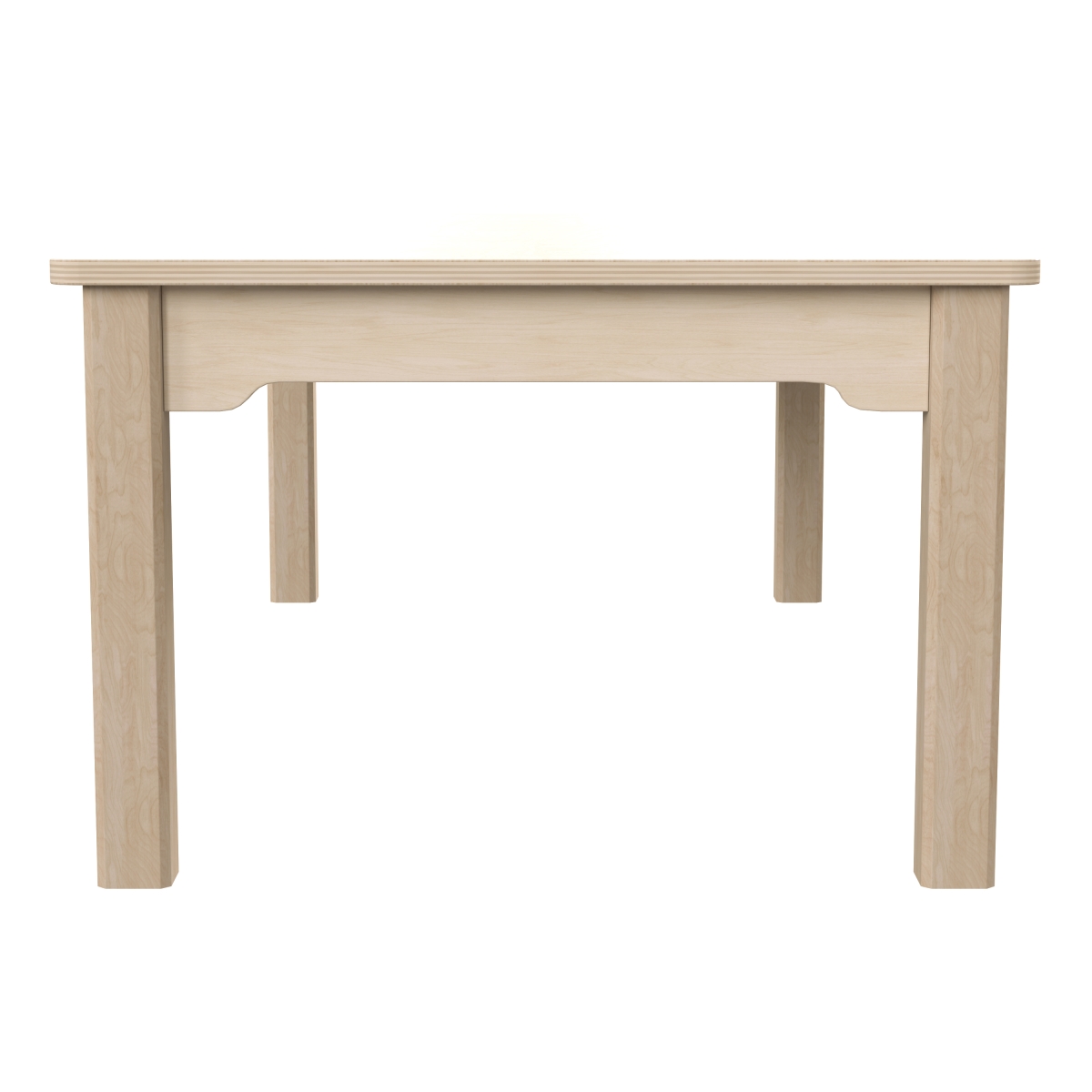 Picture of Flash Furniture MK-ME088010-GG 23.5 x 47.25 x 14.5 in. Bright Beginnings Commercial Grade Wooden Rectangular Preschool Classroom Activity Table, Beech