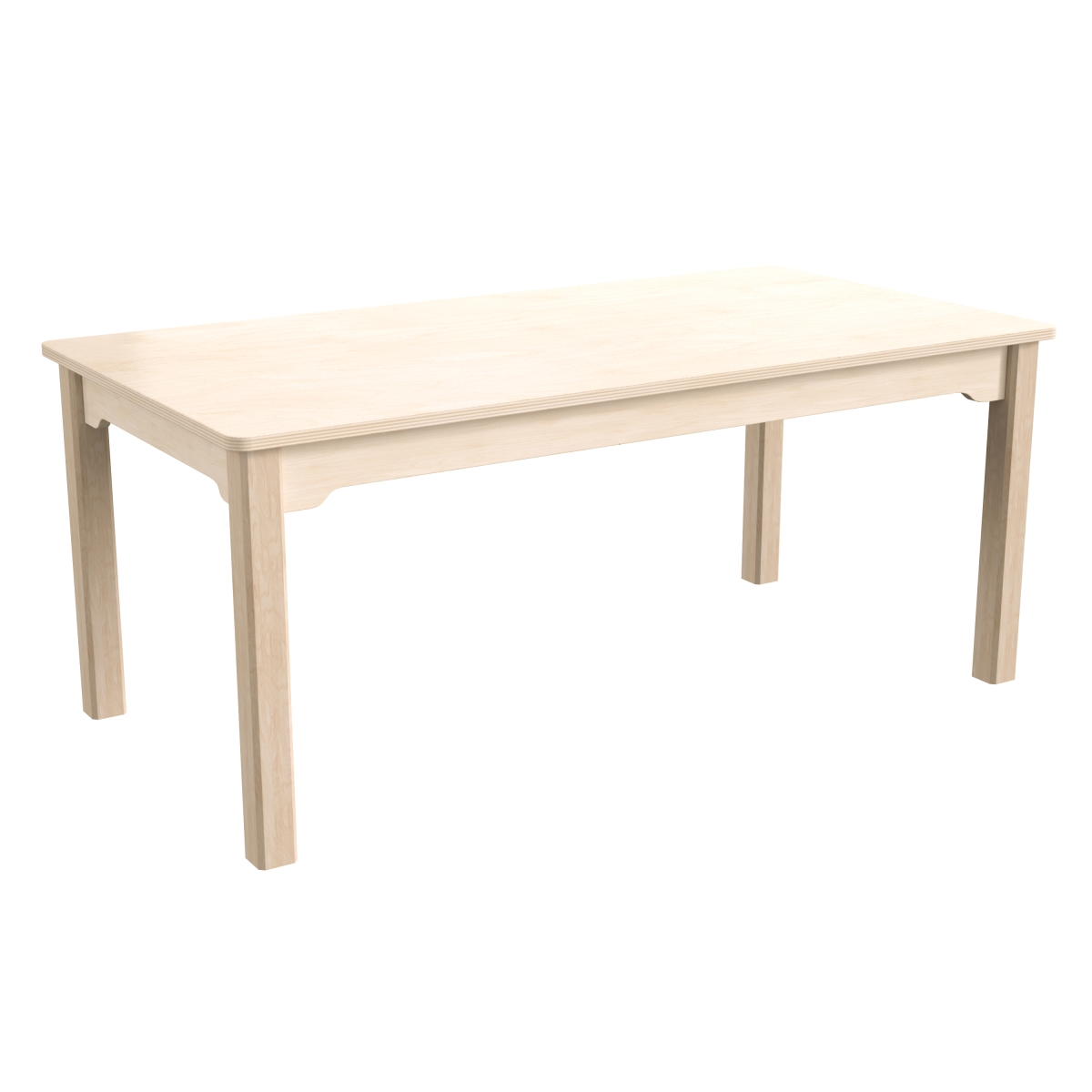 Picture of Flash Furniture MK-ME088011-GG 23.5 x 47.25 x 18 in. Bright Beginnings Commercial Grade Wooden Rectangular Preschool Classroom Activity Table, Beech