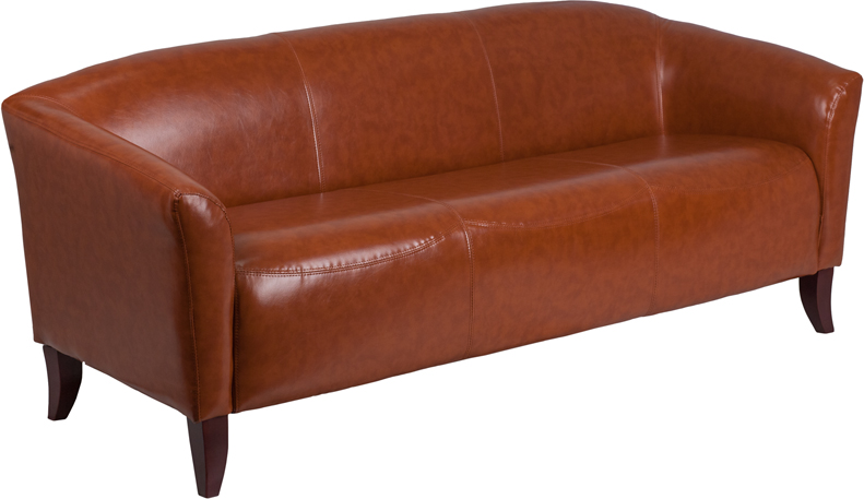 111-3-cg-gg Hercules Imperial Series Cognac Leather Sofa