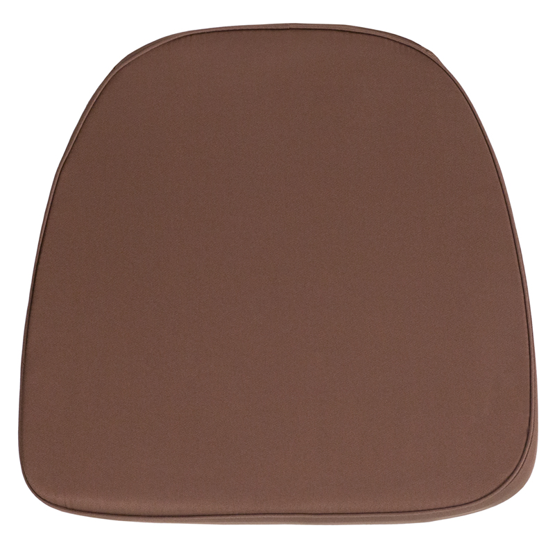 Bh-brn-gg Soft Brown Fabric Chiavari Chair Cushion