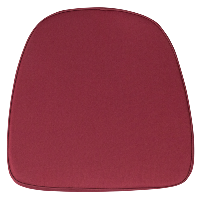 Bh-burg-gg Soft Burgundy Fabric Chiavari Chair Cushion