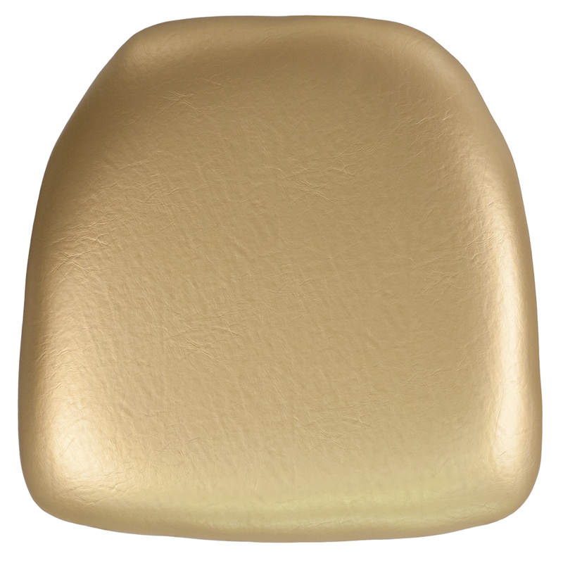 Bh-gold-hard-vyl-gg Hard Gold Vinyl Chiavari Chair Cushion