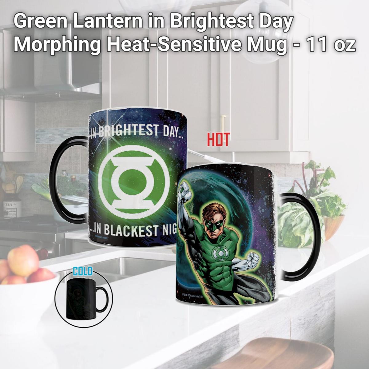 Picture of Trend Setters MMUG774 Green Lantern in Brightest Day Morphing Heat-Sensitive Mug - 11 oz