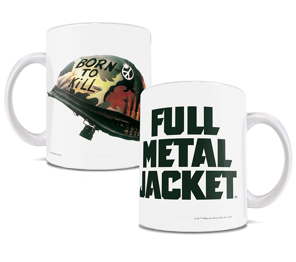 Wmug838 Full Metal Jacket Born To Kill-white Ceramic Mug