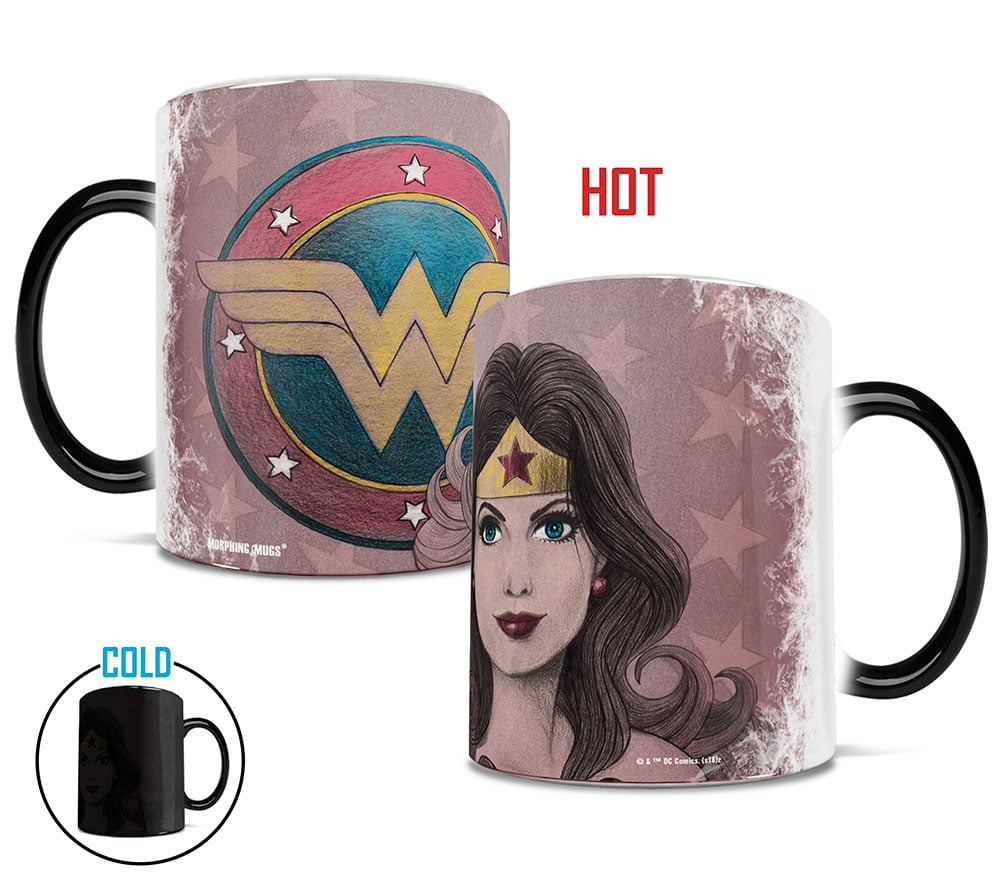 Mmug862 Womans Wonder Diana Prince Morphing Heat-sensitive Mug - 11 Oz