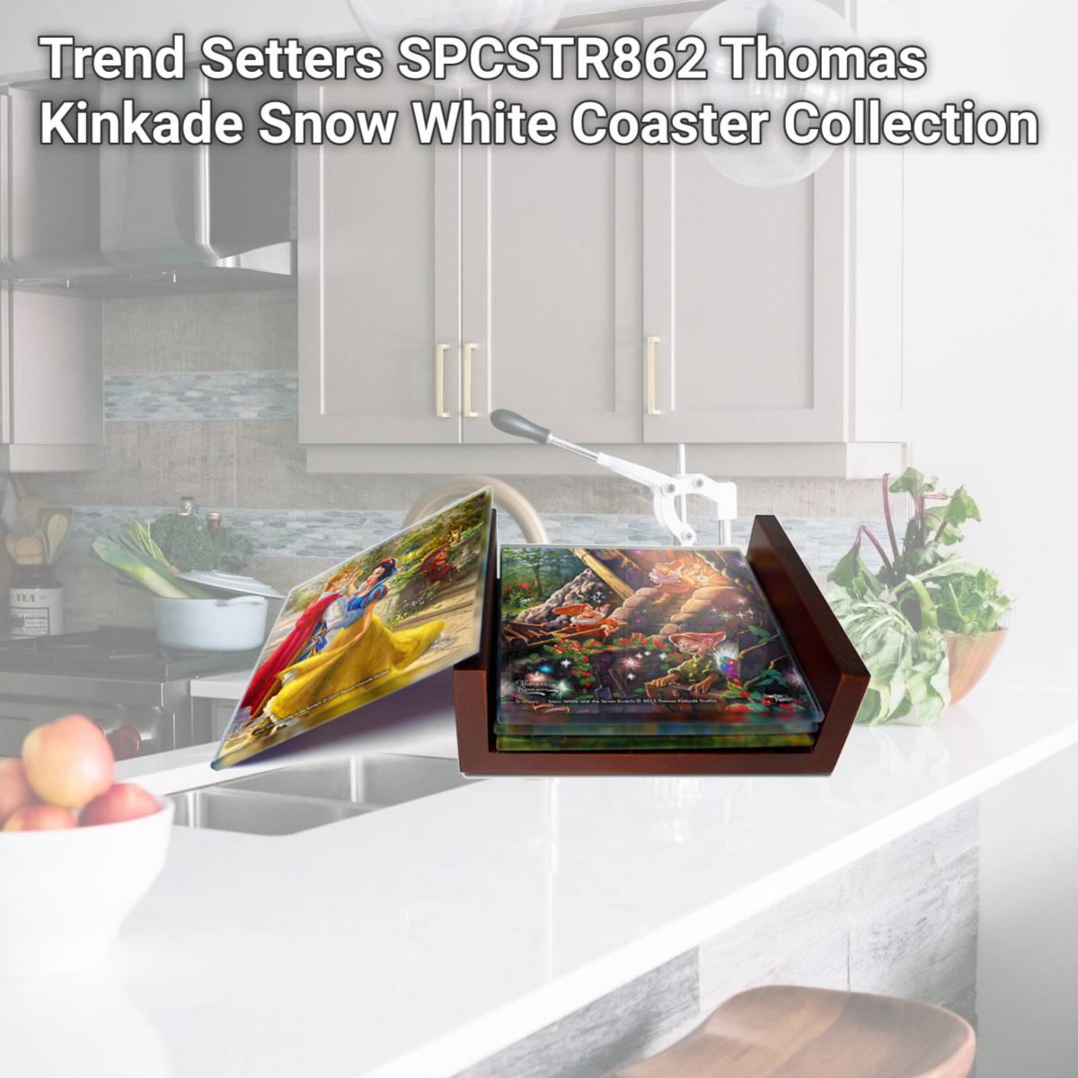 Picture of Trend Setters SPCSTR862 Thomas Kinkade Snow White Coaster Collection