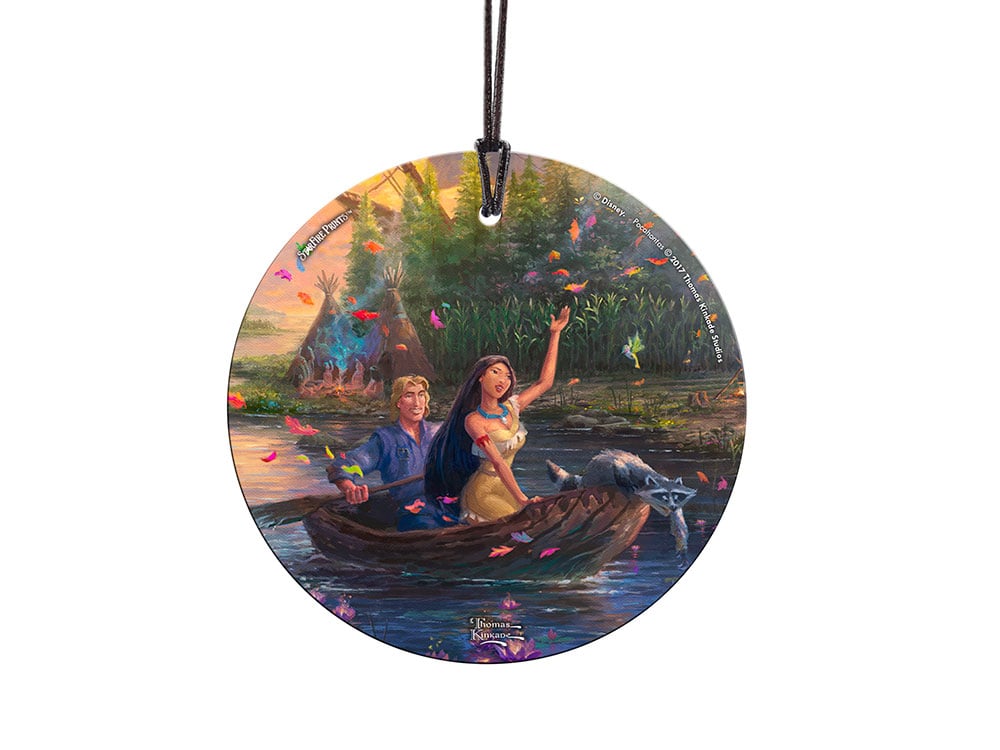 Thomas Kinkade Pocahontas StarFire Prints Hanging Glass