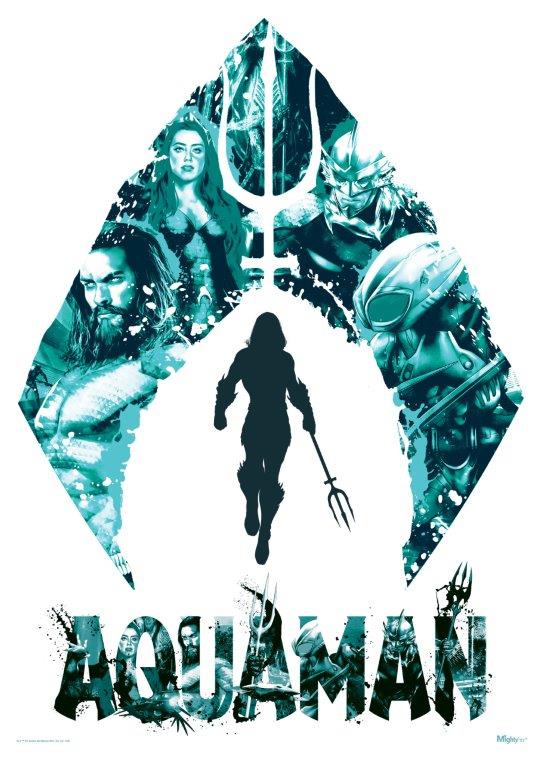 Mp17240426 Aquaman Collage Mightyprint Wall Art
