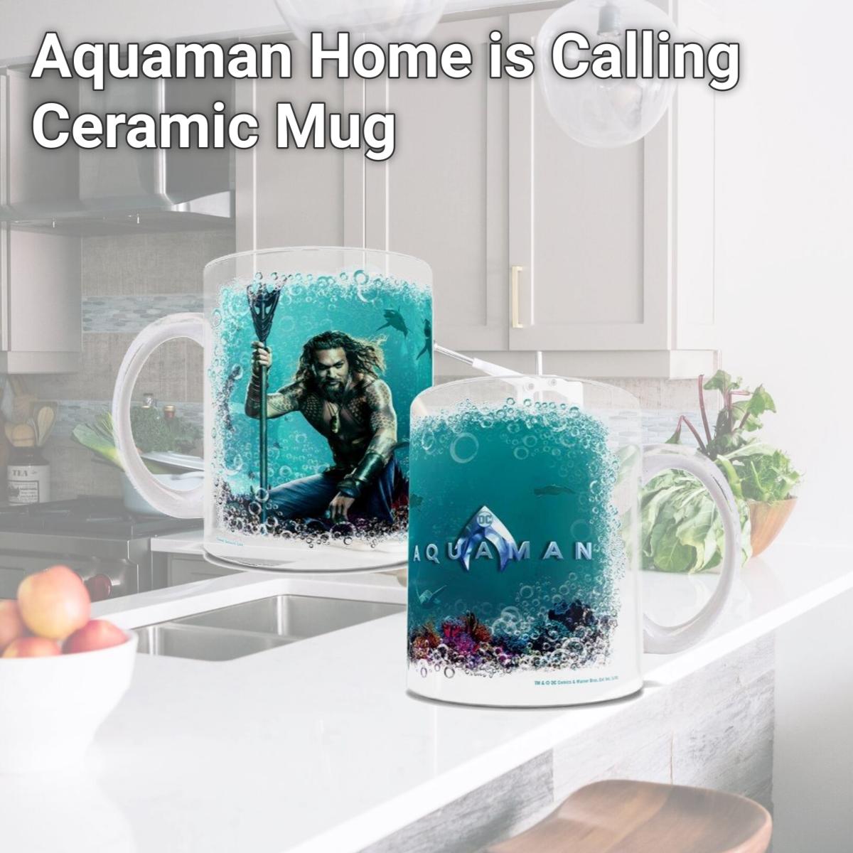 Picture of Trend Setters WMUG893 Aquaman Home is Calling Ceramic Mug