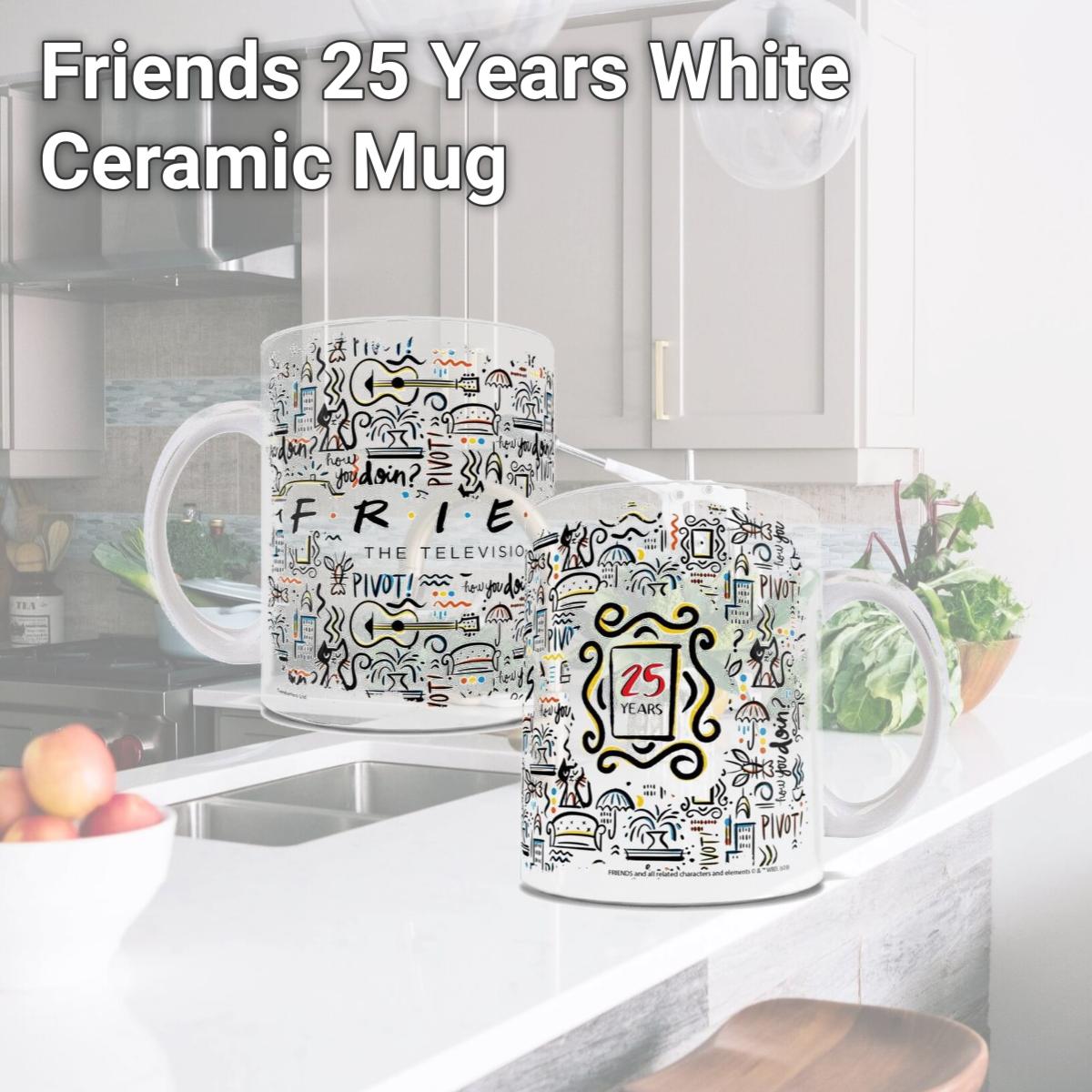 Picture of Trend Setters WMUG1004 Friends 25 Years White Ceramic Mug