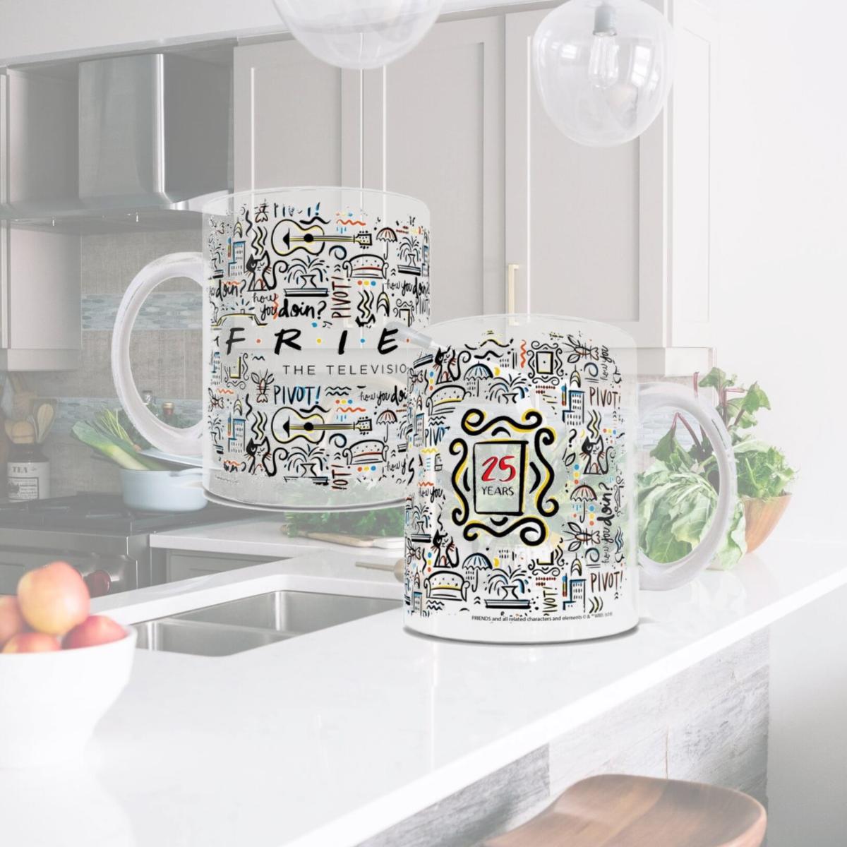 Picture of Trend Setters WMUG1004 Friends 25 Years White Ceramic Mug