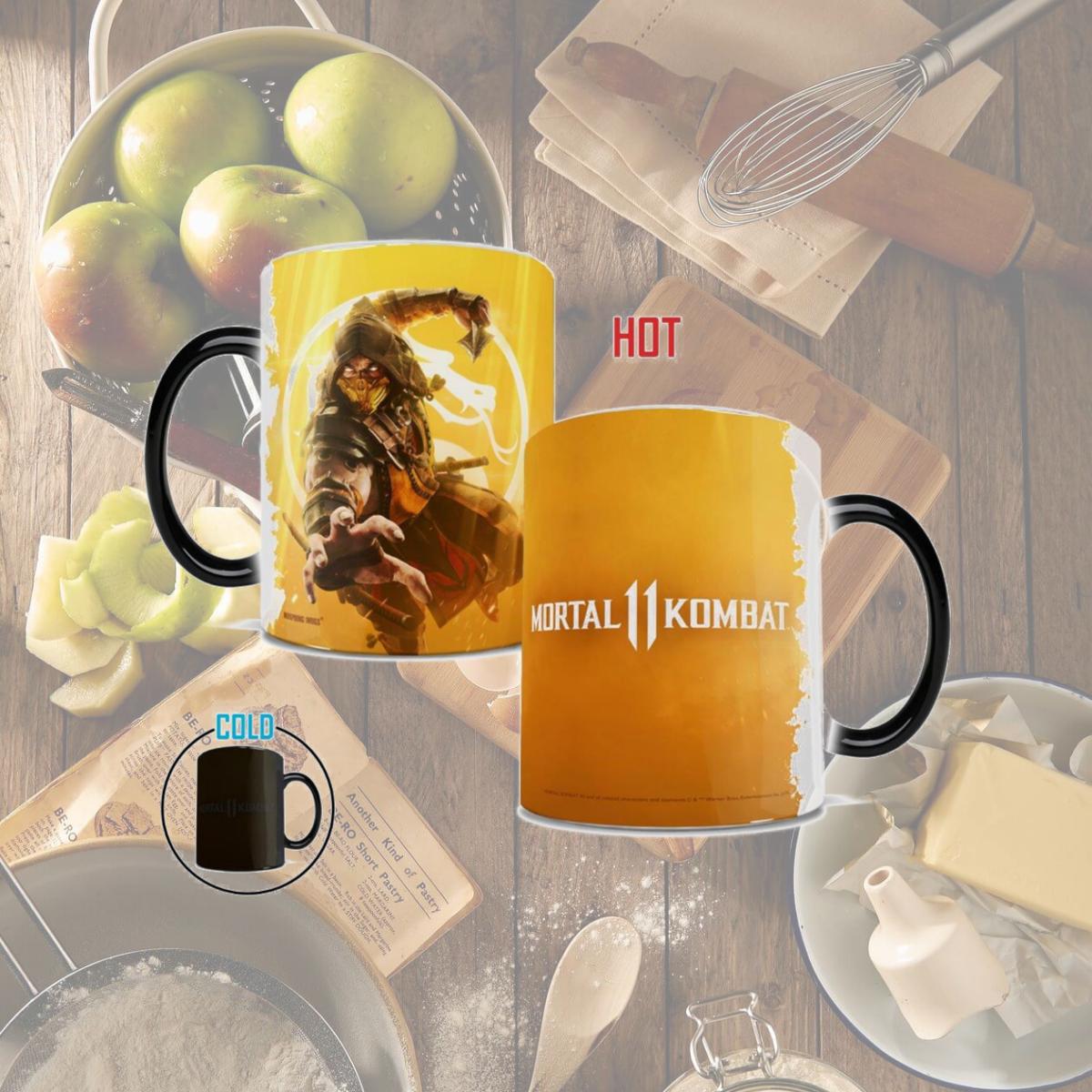 Picture of Trend Setters MMUG1022 Mortal Kombat 11 Get Over Here Morphing Heat-Sensitive Mug
