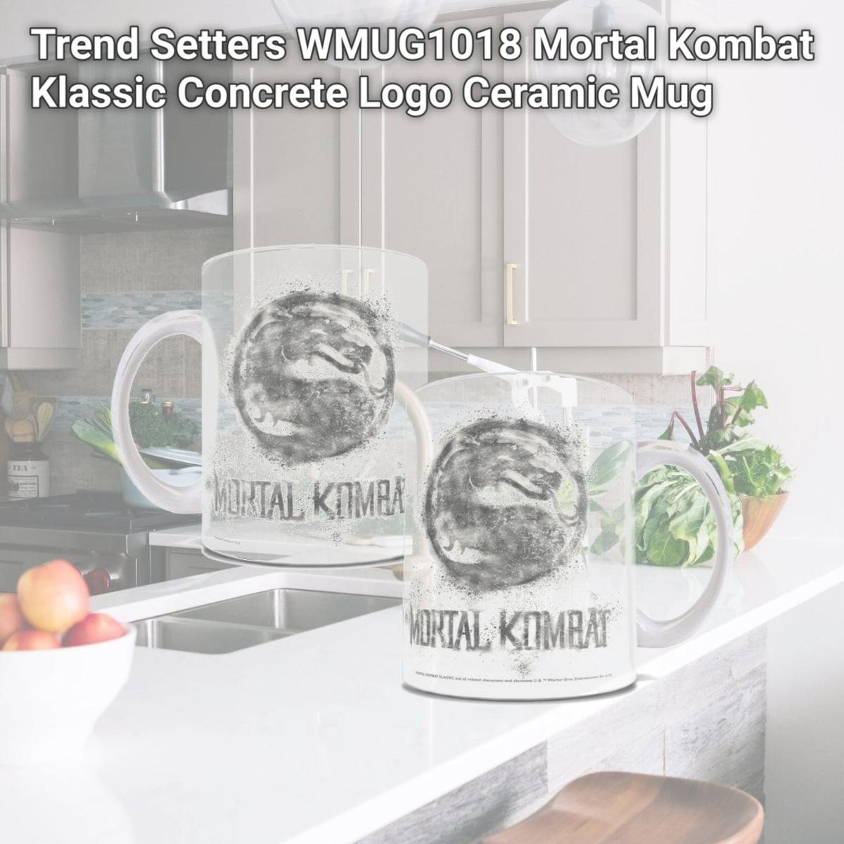 Picture of Trend Setters WMUG1018 Mortal Kombat Klassic Concrete Logo Ceramic Mug