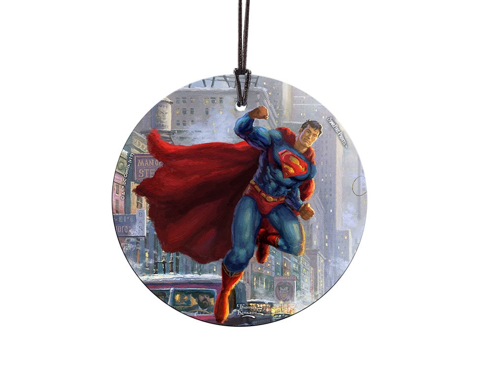 Thomas Kinkade Superman StarFire Prints Hanging Glass