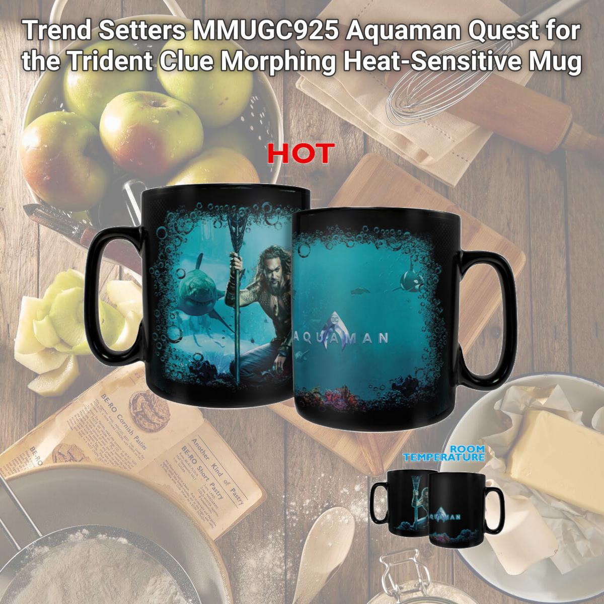Picture of Trend Setters MMUGC925 Aquaman Quest for the Trident Clue Morphing Heat-Sensitive Mug