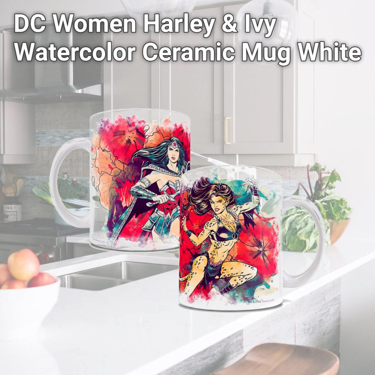 Picture of Trend Setters WMUG979 DC Women Harley & Ivy Watercolor Ceramic Mug, White
