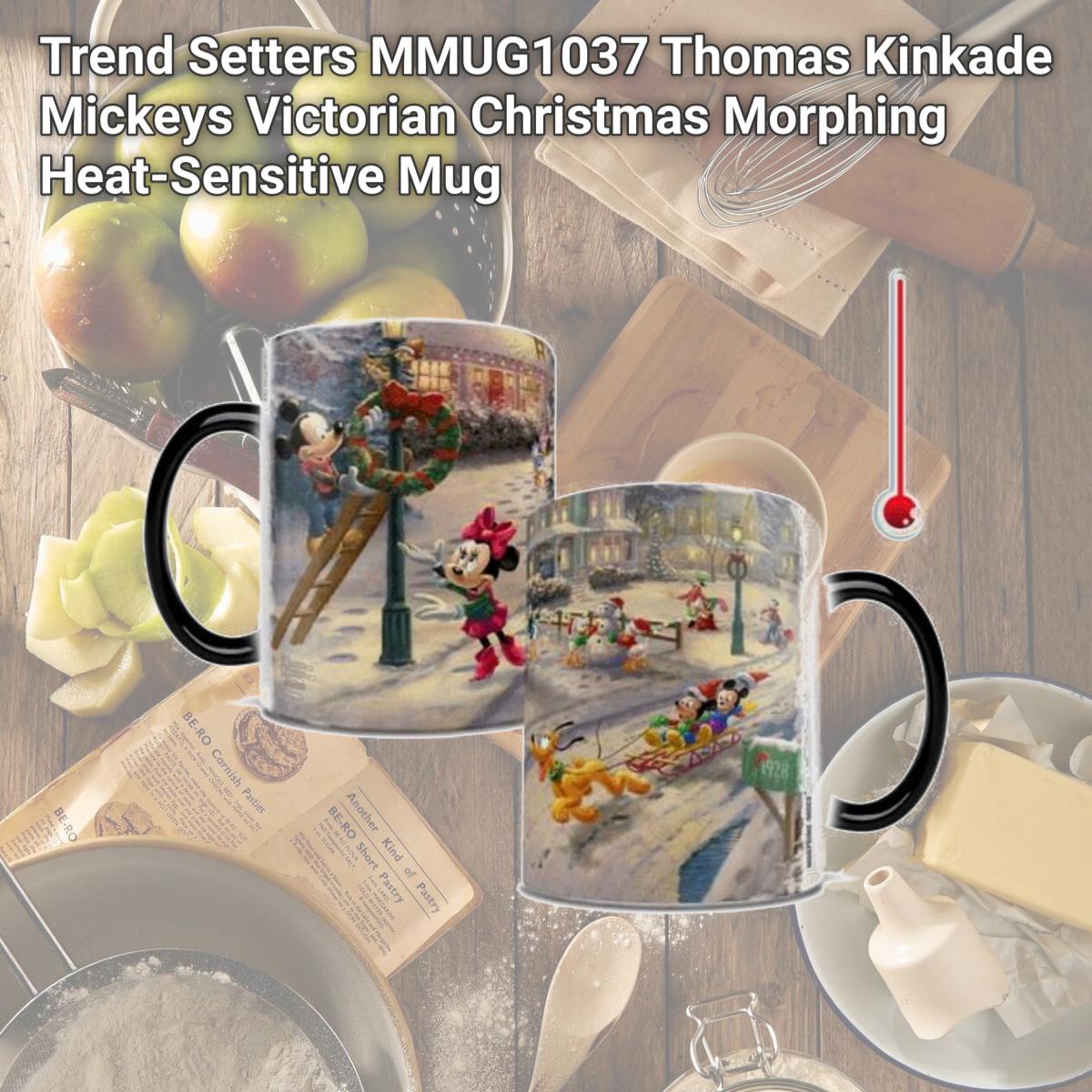 Picture of Trend Setters MMUG1037 Thomas Kinkade Mickeys Victorian Christmas Morphing Heat-Sensitive Mug