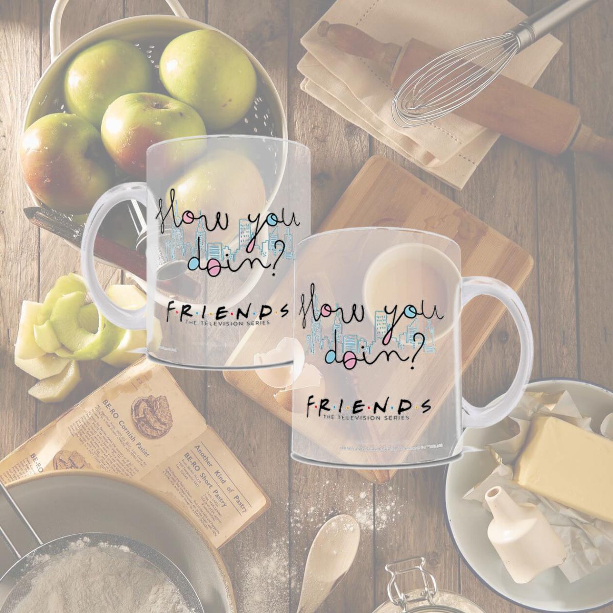 Picture of Trend Setters WMUG1054 Friends How You Doin Ceramic Mug, White