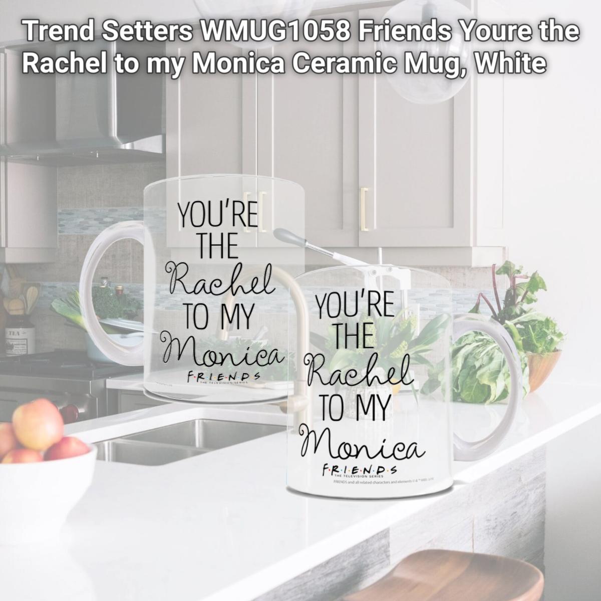 Picture of Trend Setters WMUG1058 Friends Youre the Rachel to my Monica Ceramic Mug, White