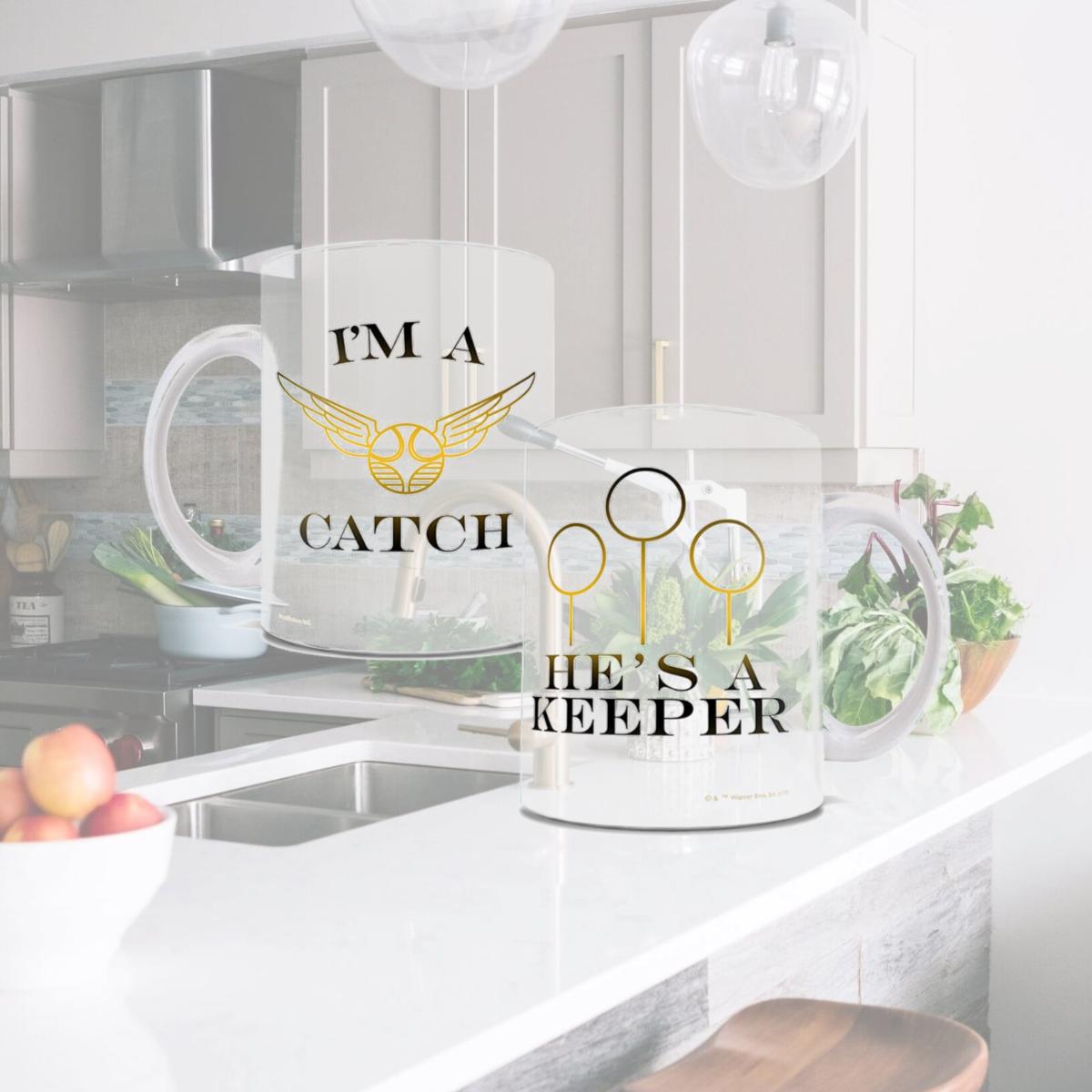 Picture of Trend Setters WMUG1064 Harry Potter Hes A Keeper Ceramic Mug, White