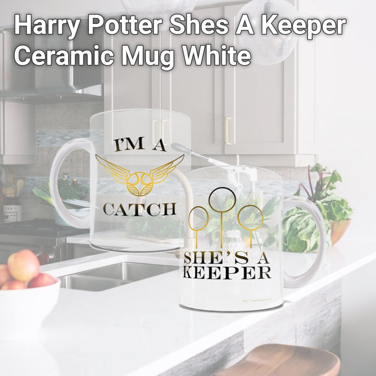 Picture of Trend Setters WMUG1065 Harry Potter Shes A Keeper Ceramic Mug, White