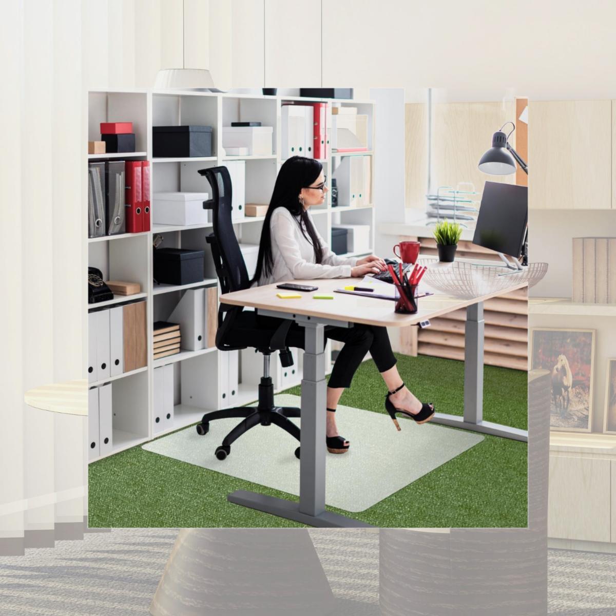 Picture of Ecotex FC113648LEC 36 x 48 in. Polypropylene Rectangular Foldable Chair Mat for Carpets