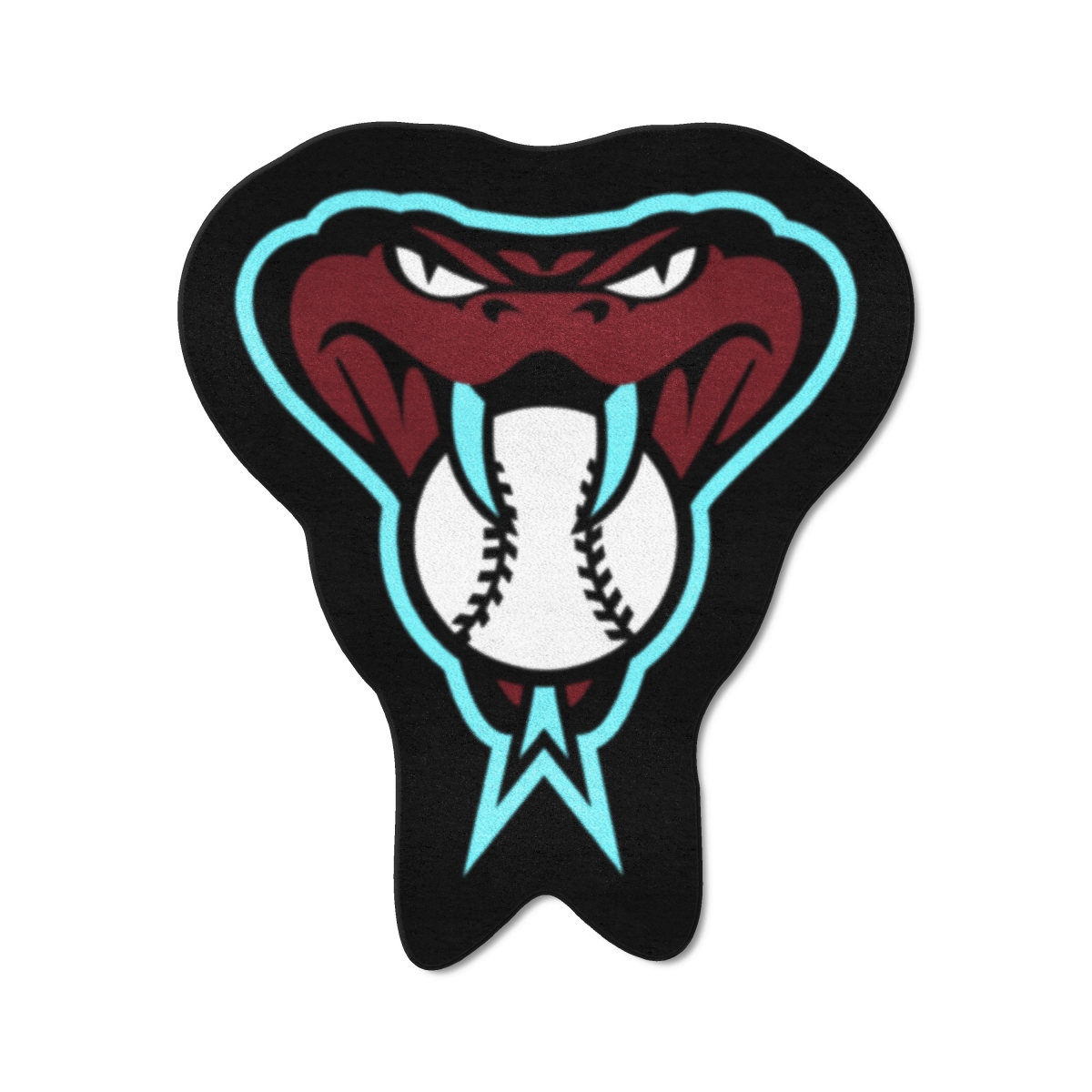 UPC 842281190168 product image for 29016 30 x 32.6 in. Arizona Diamondbacks Mascot Rug with Diamondback Logo, B | upcitemdb.com