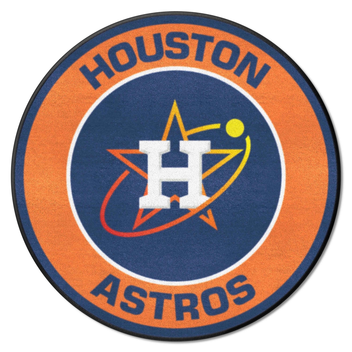 UPC 681620124552 product image for 40612 27 in. Dia. Houston Astros Roundel Rug, Blue | upcitemdb.com