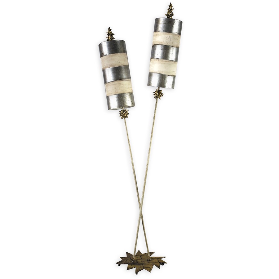 Flambeau Fl1048-s 78 In. Nettle Luxe Silver Floor Lamp