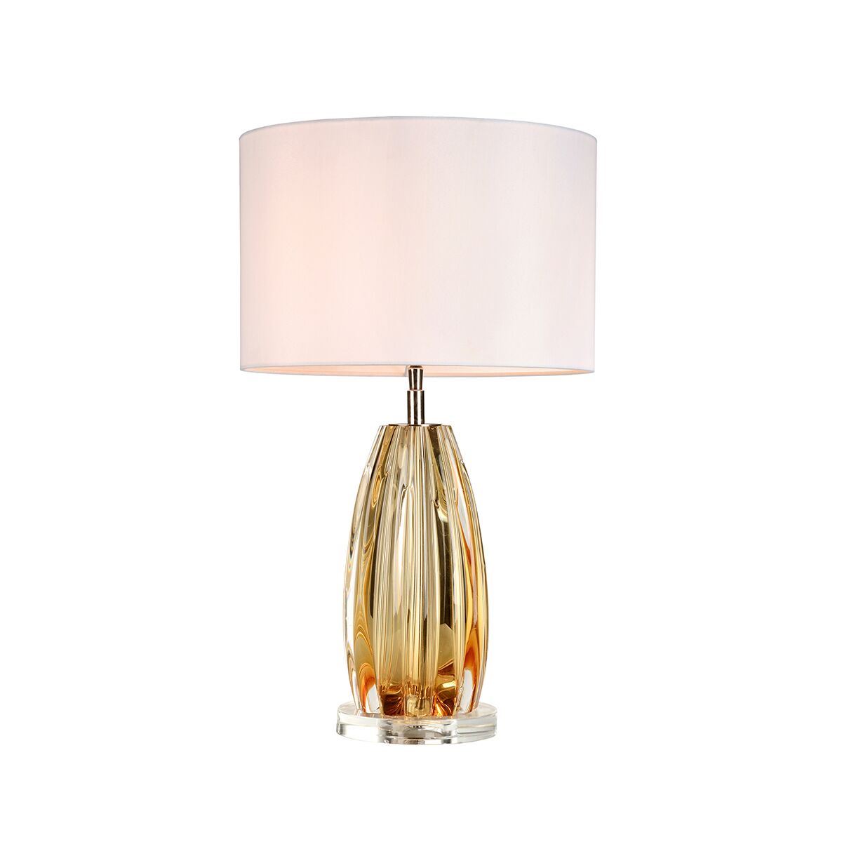 Tlg3119 Cognac Amber Finished Glass Accent Table Lamp