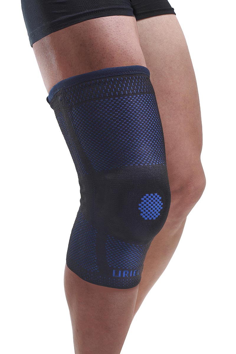 Patella Support Uriel Genusil Rigid Knee Sleeve, Blue - Medium
