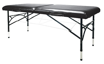 15-3742blk Aluminum Massage Table, Black