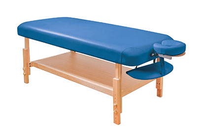 15-3740b Basic Stationary Massage Table, Blue