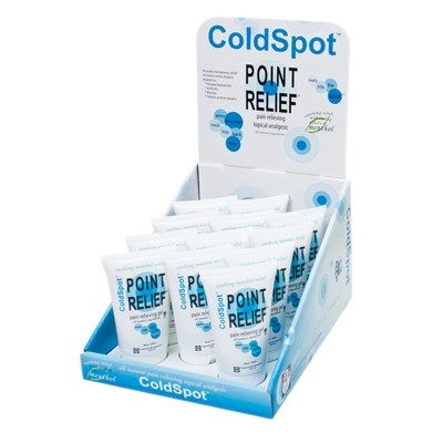 11-0761-12 4 Oz Point Relief Coldspot Gel Tube, 12 Piece Dispenser With Display Box