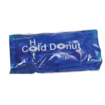11-1530-20 Relief Pak Cold-hot Donut Compression Sleeve, Finger - Pack Of 20
