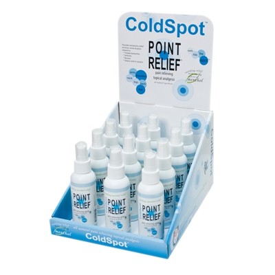 11-0760-12 4 Oz Point Relief Coldspot Spray, 12 Piece Dispenser With Display Box