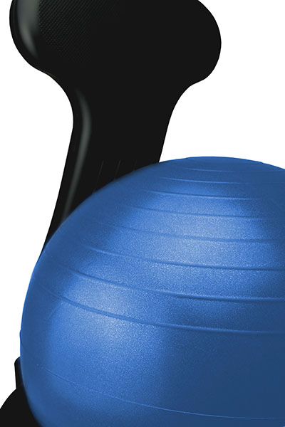 UPC 714905099389 product image for 30-1792B Cando Plastic Mobile Ball Chair With Back With O Arms Ball, Blue -  | upcitemdb.com