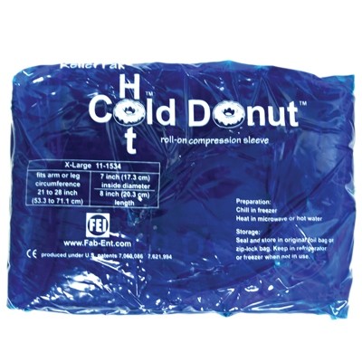 11-1534-10 Relief Pak Cold-hot Donut Compression Sleeve, Extra Large - Pack Of 10