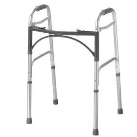 43-2100 Adult Folding 2-Button Walker -1 Each