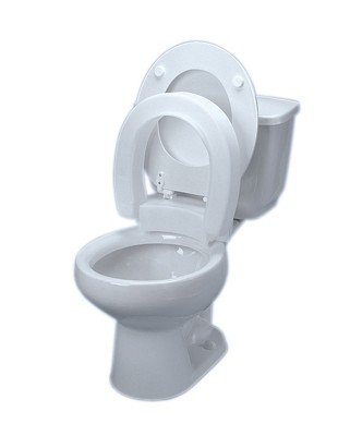 43-2571 Hinged Elevated Toilet Seat, Elongated