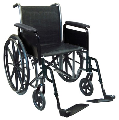 43-2260 18 In. Wheelchair, Removable Desk Armrest & Swingaway Footrest