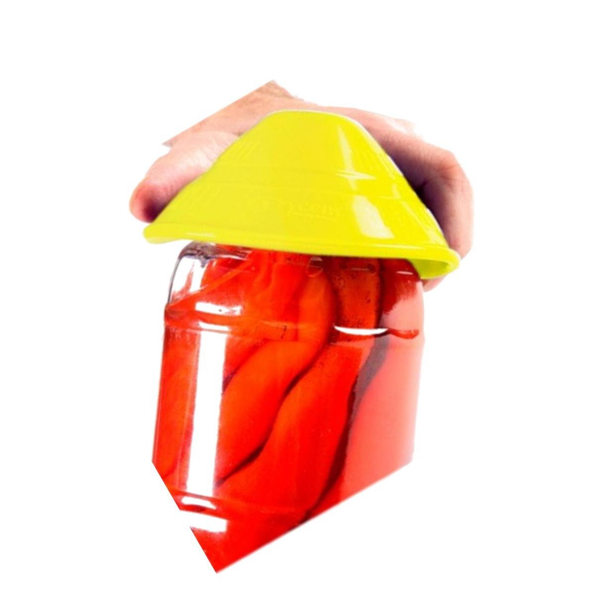 Picture of Fabrication Enterprises 50-1650Y 4.5 in. dia. Dycem Non-Slip Cone-Shaped Jar Opener, Yellow